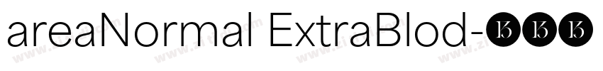 areaNormal ExtraBlod字体转换